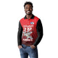 Tuskegee Red Tails Airmen Long Sleeve Polo Shirt 332nd Fighter Group - Black Red - African Pride