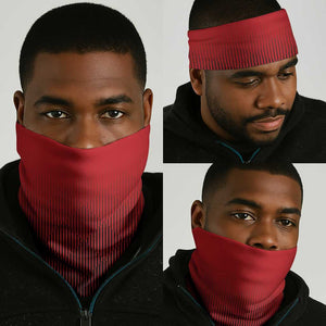 Tuskegee Red Tails Airmen Neck Gaiter 332nd Fighter Group - Black Red - African Pride