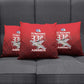 Tuskegee Red Tails Airmen Pillow Cover P-51 Mustang 332nd Fighter Group - Black Red
