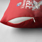 Tuskegee Red Tails Airmen Pillow Cover P-51 Mustang 332nd Fighter Group - Black Red