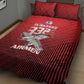Tuskegee Red Tails Airmen Quilt Bed Set 332nd Fighter Group - Black Red - African Pride