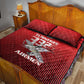 Tuskegee Red Tails Airmen Quilt Bed Set 332nd Fighter Group - Black Red - African Pride