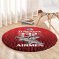 Tuskegee Red Tails Airmen Round Carpet 332nd Fighter Group - Black Red - African Pride