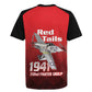 Tuskegee Red Tails Airmen Rugby Jersey 332nd Fighter Group - Black Red - African Pride