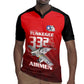 Tuskegee Red Tails Airmen Rugby Jersey 332nd Fighter Group - Black Red - African Pride