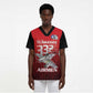 Tuskegee Red Tails Airmen Scrub Top P-51 Mustang 332nd Fighter Group - Black Red - African Pride