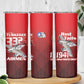 Tuskegee Red Tails Airmen Skinny Tumbler 332nd Fighter Group - Black Red - African Pride