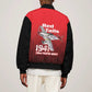 Tuskegee Red Tails Airmen Sleeve Zip Bomber Jacket 332nd Fighter Group - Black Red - African Pride