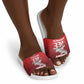 Tuskegee Red Tails Airmen Slide Sandals P-51 Mustang 332nd Fighter Group - Black Red