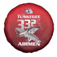 Tuskegee Red Tails Airmen Spare Tire Cover 332nd Fighter Group - Black Red - African Pride
