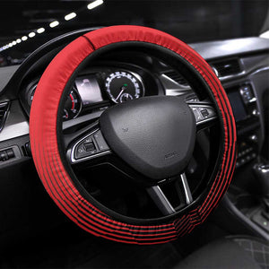 Tuskegee Red Tails Airmen Steering Wheel Cover 332nd Fighter Group - Black Red - African Pride