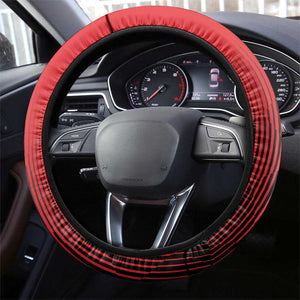 Tuskegee Red Tails Airmen Steering Wheel Cover 332nd Fighter Group - Black Red - African Pride