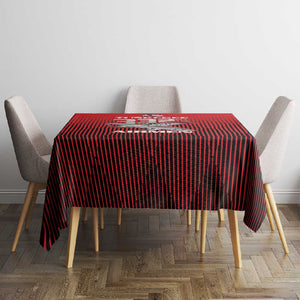 Tuskegee Red Tails Airmen Tablecloth 332nd Fighter Group - Black Red - African Pride