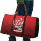 Tuskegee Red Tails Airmen Travel Bag P-51 Mustang 332nd Fighter Group - Black Red