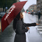Tuskegee Red Tails Airmen Umbrella P-51 Mustang 332nd Fighter Group - Black Red