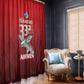 Tuskegee Red Tails Airmen Window Curtain 332nd Fighter Group - Black Red - African Pride