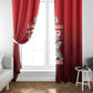 Tuskegee Red Tails Airmen Window Curtain 332nd Fighter Group - Black Red - African Pride