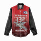 Tuskegee Red Tails Airmen Women Casual Shirt 332nd Fighter Group - Black Red - African Pride