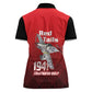 Tuskegee Red Tails Airmen Women Polo Shirt 332nd Fighter Group - Black Red - African Pride