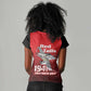 Tuskegee Red Tails Airmen Women V-Neck T-Shirt 332nd Fighter Group - Black Red - African Pride