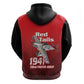 Tuskegee Red Tails Airmen Zip Hoodie 332nd Fighter Group - Black Red - African Pride