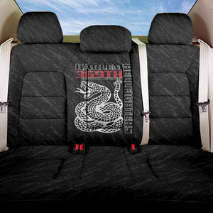 Harlem Hellfighters Back Car Seat Cover Harlem Rattlers - Don't Tread on Me - African Pride