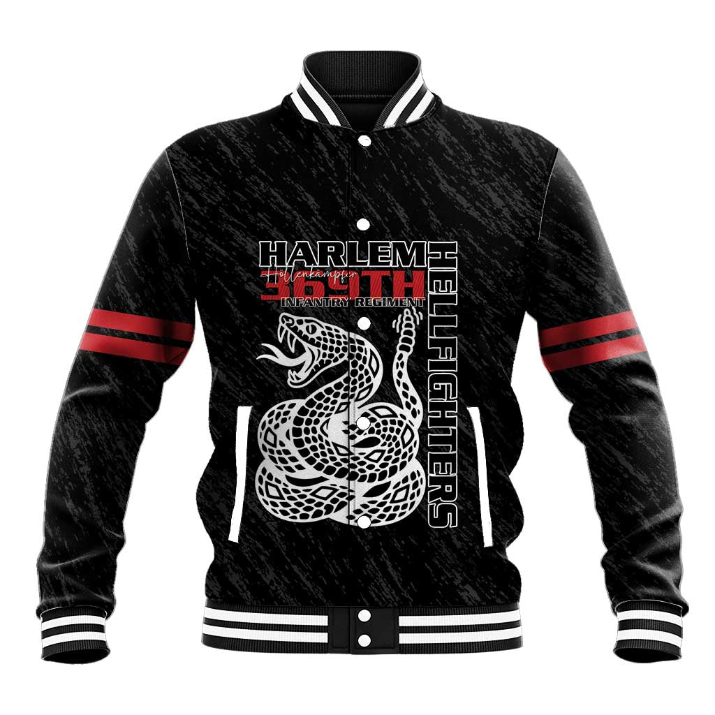 Harlem Hellfighters Baseball Jacket Harlem Rattlers - Don't Tread on Me - African Pride