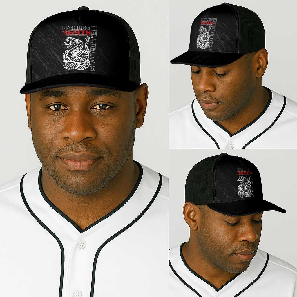 Harlem Hellfighters Baseball Net Cap Harlem Rattlers - Don't Tread on Me - African Pride