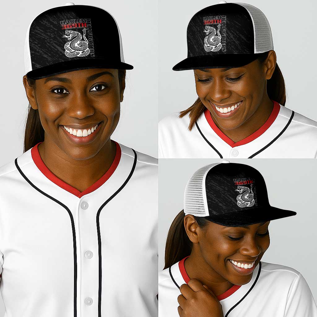 Harlem Hellfighters Baseball Net Cap Harlem Rattlers - Don't Tread on Me - African Pride