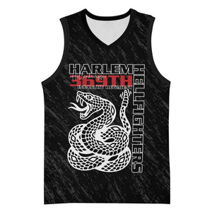 Harlem Hellfighters Basketball Jersey Harlem Rattlers - Don't Tread on Me - African Pride