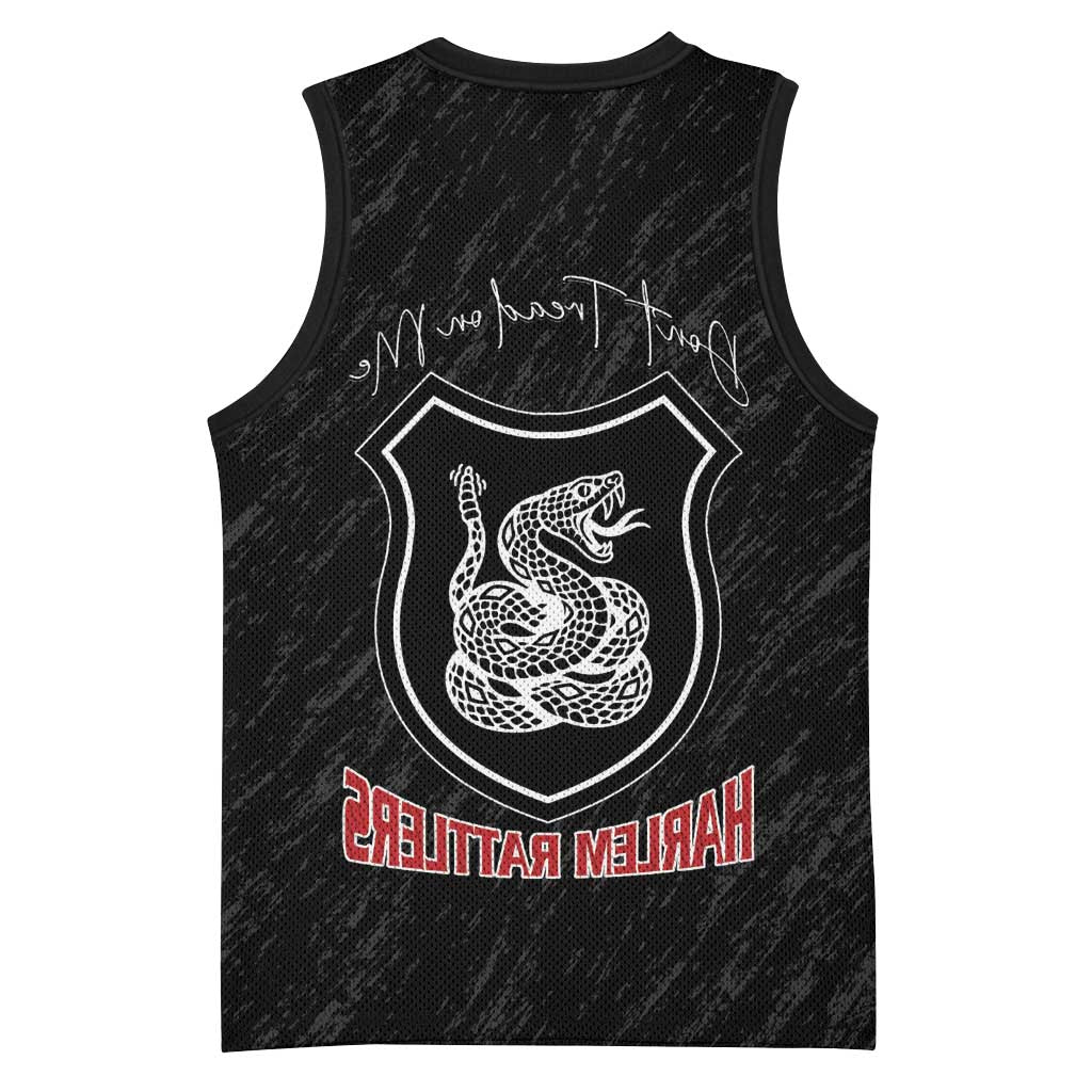 Harlem Hellfighters Basketball Jersey Harlem Rattlers - Don't Tread on Me - African Pride