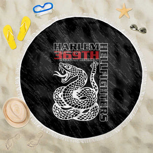 Harlem Hellfighters Beach Blanket Harlem Rattlers - Don't Tread on Me - African Pride