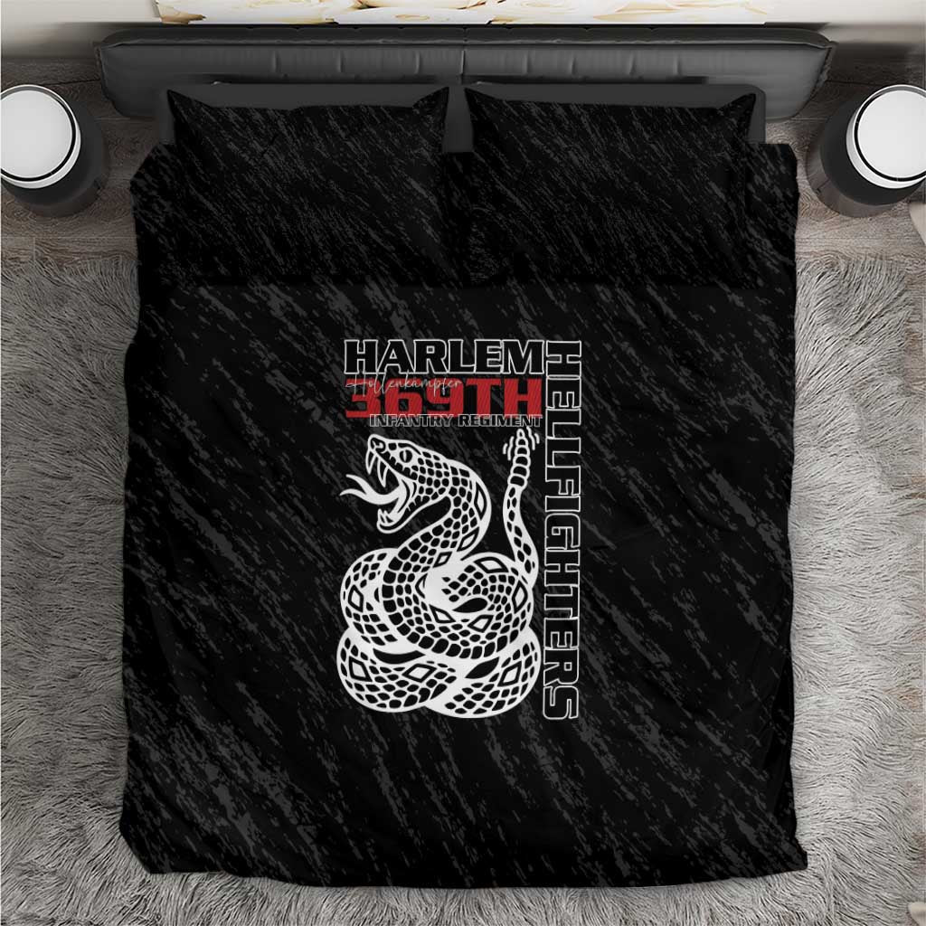 Harlem Hellfighters Bedding Set Harlem Rattlers - Don't Tread on Me - African Pride