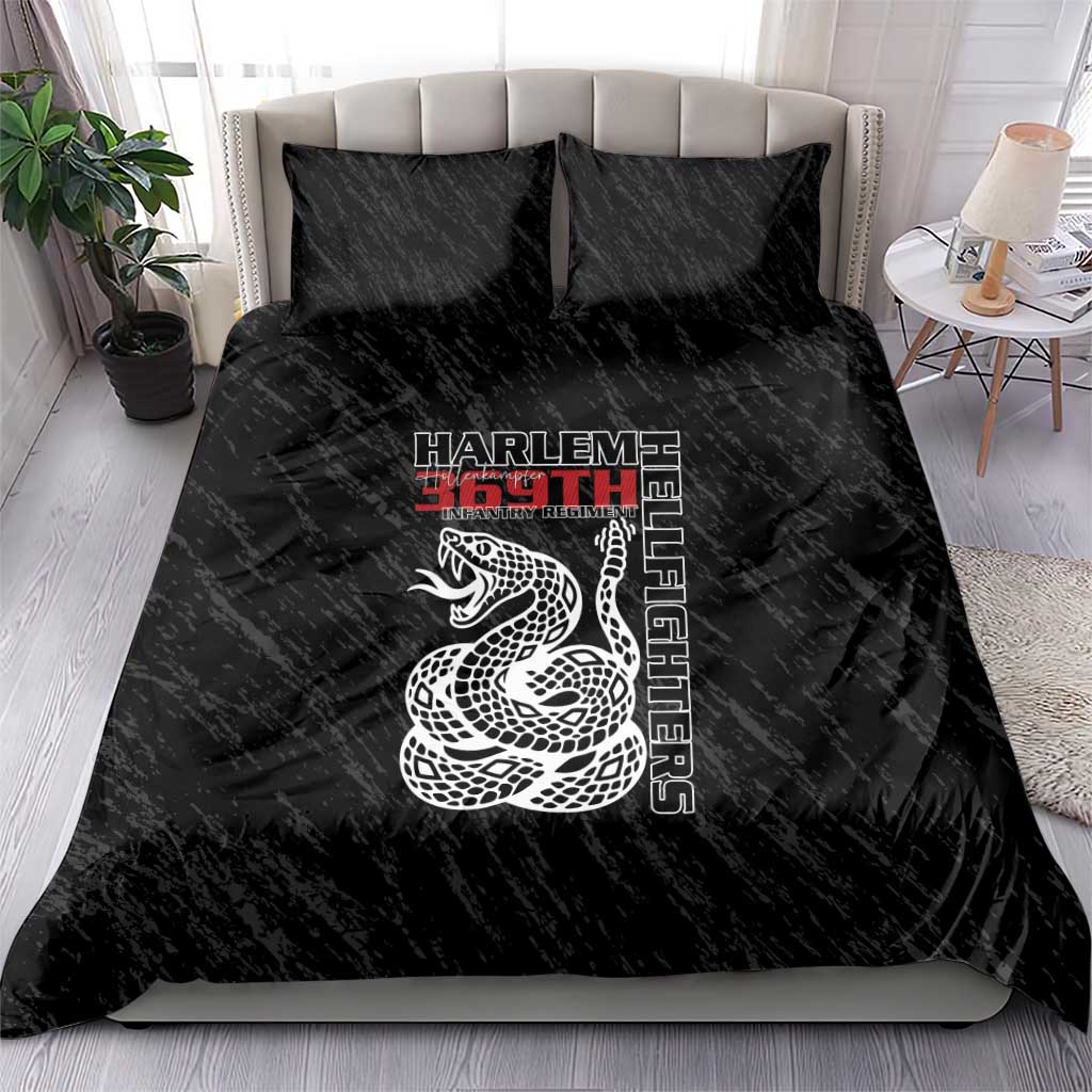 Harlem Hellfighters Bedding Set Harlem Rattlers - Don't Tread on Me - African Pride