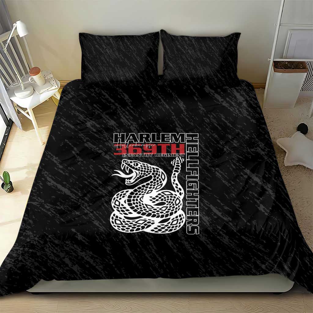 Harlem Hellfighters Bedding Set Harlem Rattlers - Don't Tread on Me - African Pride
