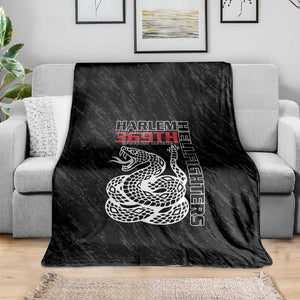 Harlem Hellfighters Blanket Harlem Rattlers - Don't Tread on Me - African Pride