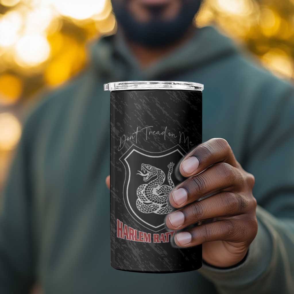 Harlem Hellfighters 4 in 1 Can Cooler Tumbler Harlem Rattlers - Don't Tread on Me - African Pride