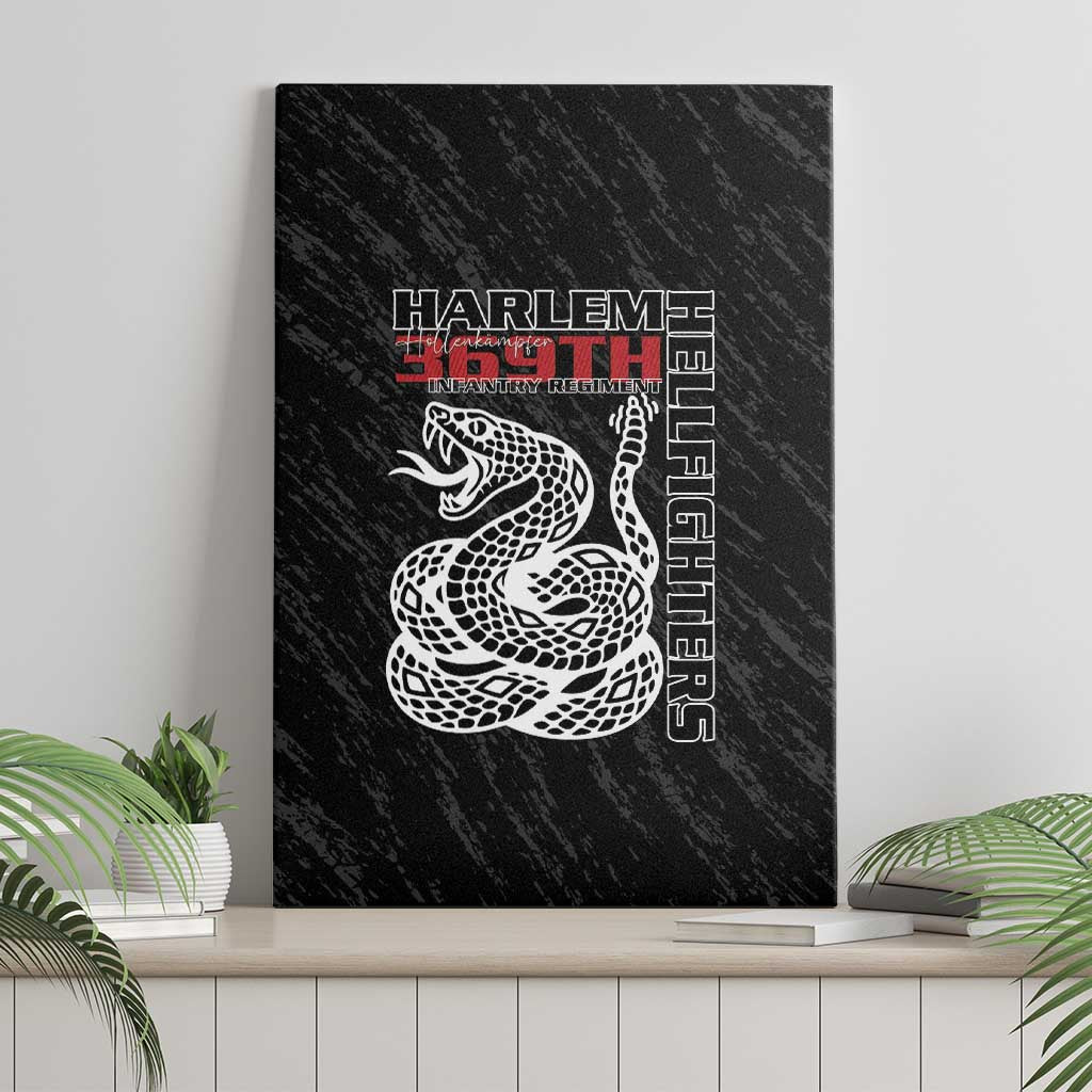 Harlem Hellfighters Canvas Wall Art Harlem Rattlers - Don't Tread on Me - African Pride