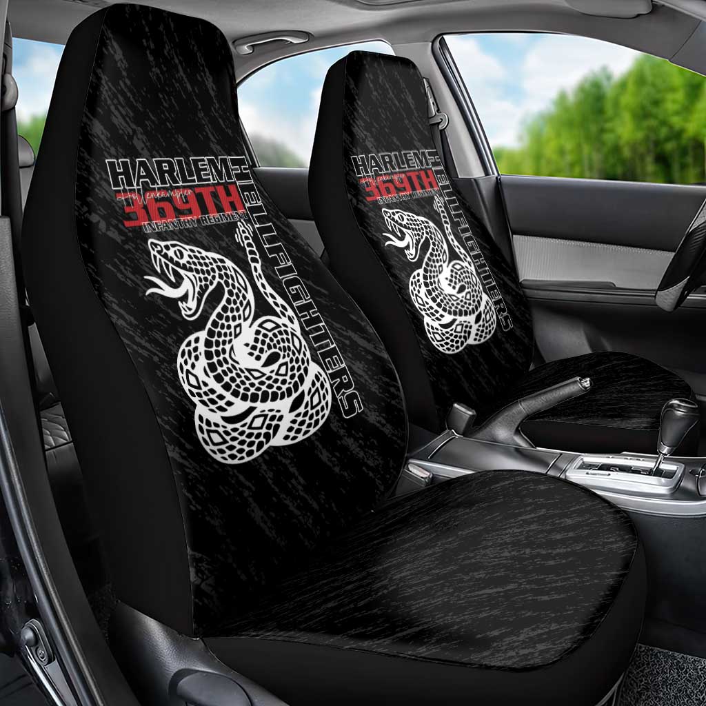 Harlem Hellfighters Car Seat Cover Harlem Rattlers - Don't Tread on Me - African Pride