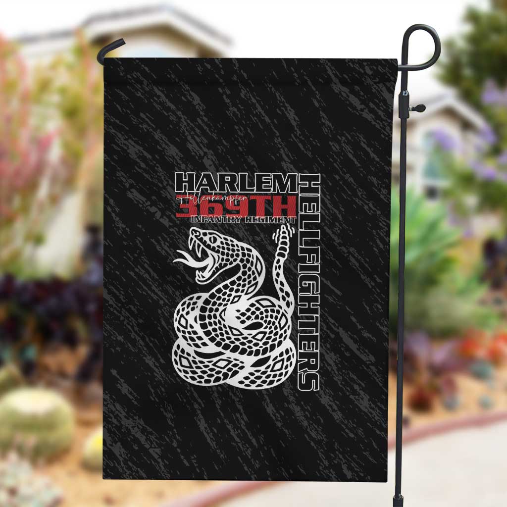 Harlem Hellfighters Garden Flag Harlem Rattlers - Don't Tread on Me - African Pride