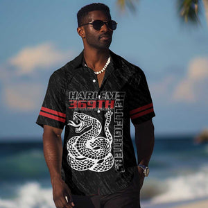 Harlem Hellfighters Hawaiian Shirt Harlem Rattlers - Don't Tread on Me - African Pride