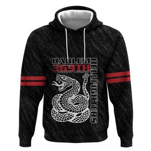 Harlem Hellfighters Hoodie Harlem Rattlers - Don't Tread on Me - African Pride