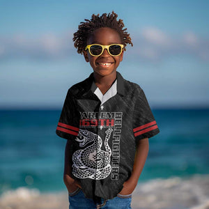 Harlem Hellfighters Kid Hawaiian Shirt Harlem Rattlers - Don't Tread on Me - African Pride