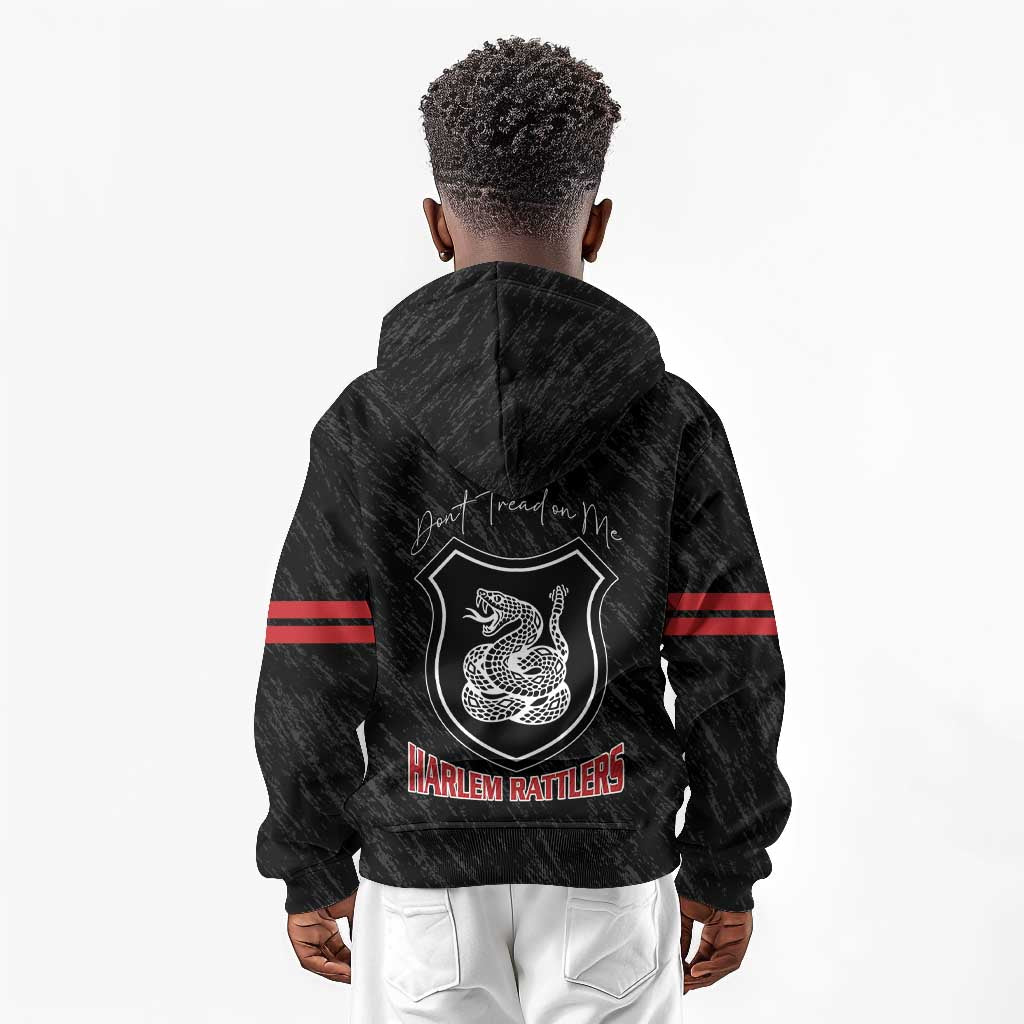 Harlem Hellfighters Kid Hoodie Harlem Rattlers - Don't Tread on Me - African Pride