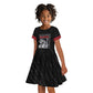Harlem Hellfighters Kid Short Sleeve Dress Harlem Rattlers - Don't Tread on Me - African Pride
