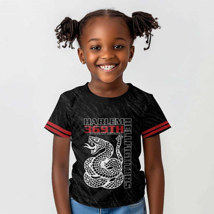 Harlem Hellfighters Kid T shirt Harlem Rattlers - Don't Tread on Me - African Pride