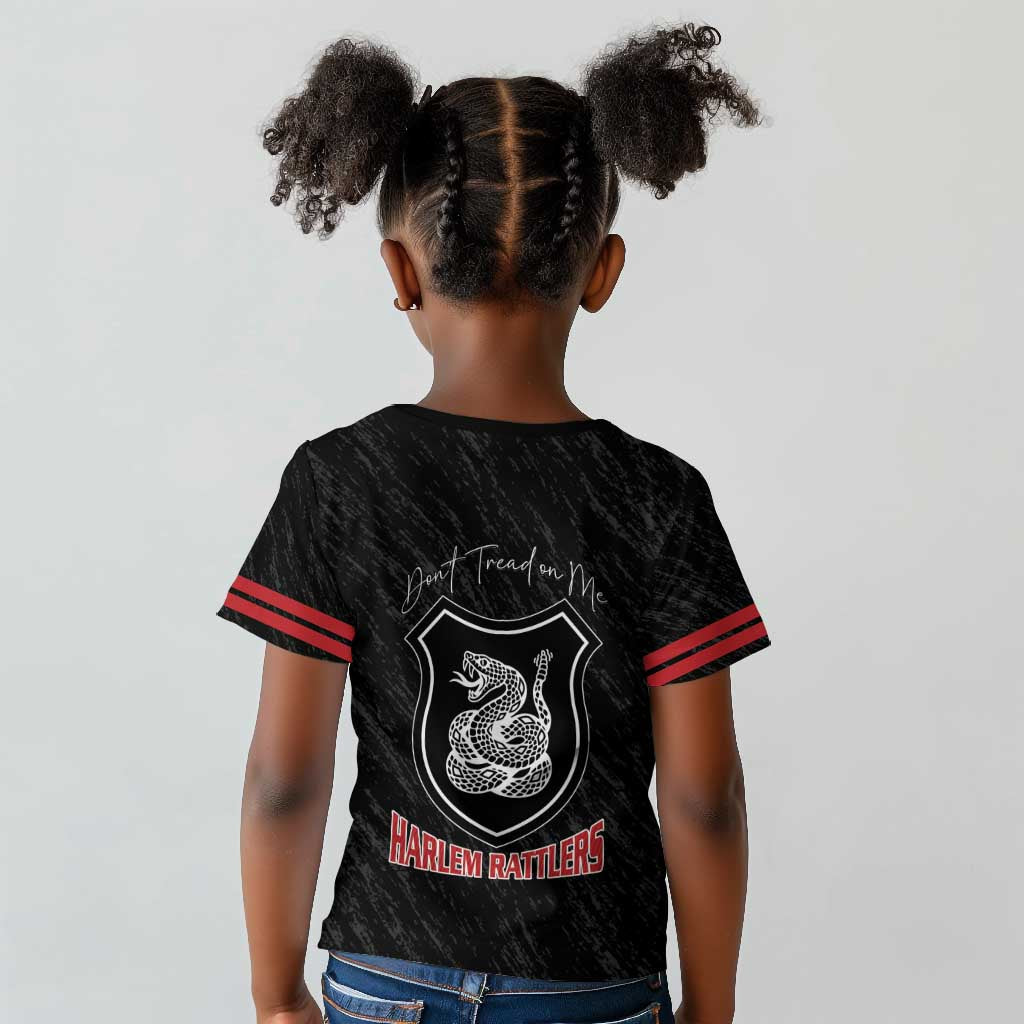 Harlem Hellfighters Kid T shirt Harlem Rattlers - Don't Tread on Me - African Pride