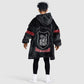 Harlem Hellfighters Kid Wearable Blanket Hoodie Harlem Rattlers - Don't Tread on Me - African Pride