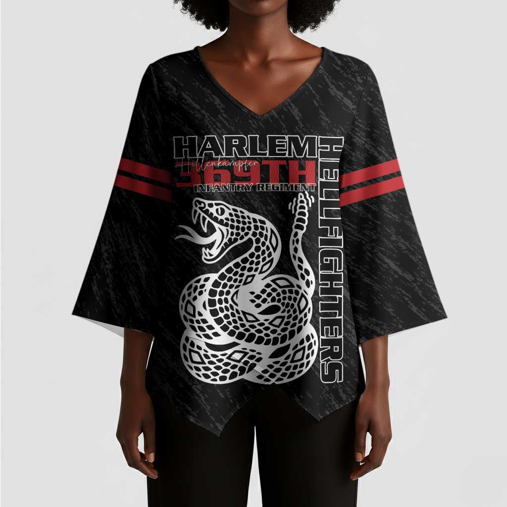 Harlem Hellfighters Kimono Sleeve Blouse 369th Infantry Regiment