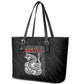 Harlem Hellfighters Leather Tote Bag Harlem Rattlers - Don't Tread on Me - African Pride
